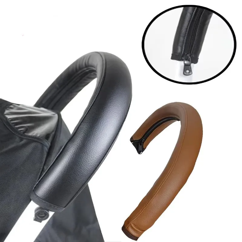 Baby Stroller Accessories For Babyzen Stroller Pram Armrest Handle Covers Pu Protective Case Cover For Babytime Wheelchairs ﻿