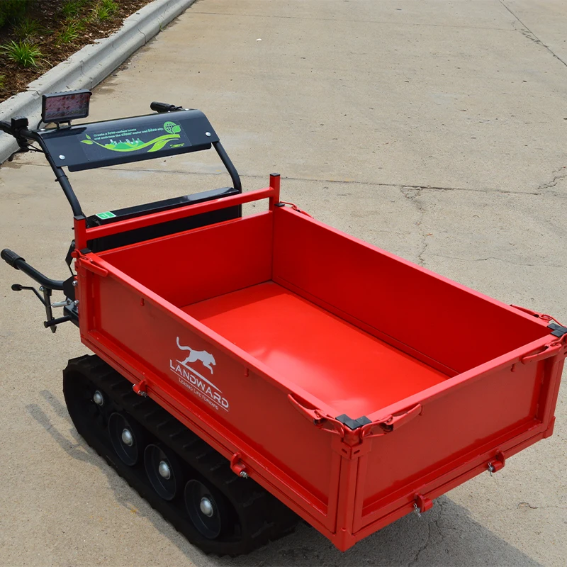 Transportador de carga e descarga de artigos diversos domésticos 500 kg caminhão de transporte elétrico rastreador transportador de controle remoto personalizado