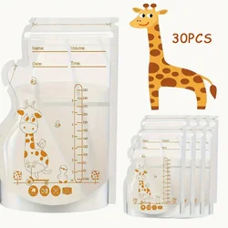 30/60 Pack 250ml BPA Free Milk Storage Bags Safe Breast Milk and Baby Food Freezer Bags for Easy Feeding