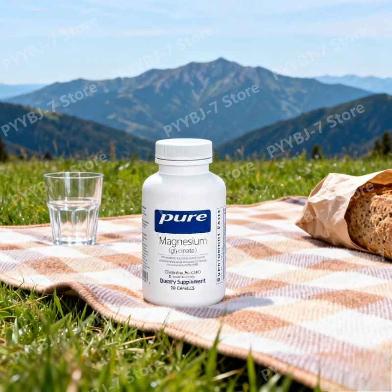 

Капсулы с глицинатом магния для снятия стресса, улучшения сна, здоровья сердца, нервов, мышц и метаболизма, 90 капсул