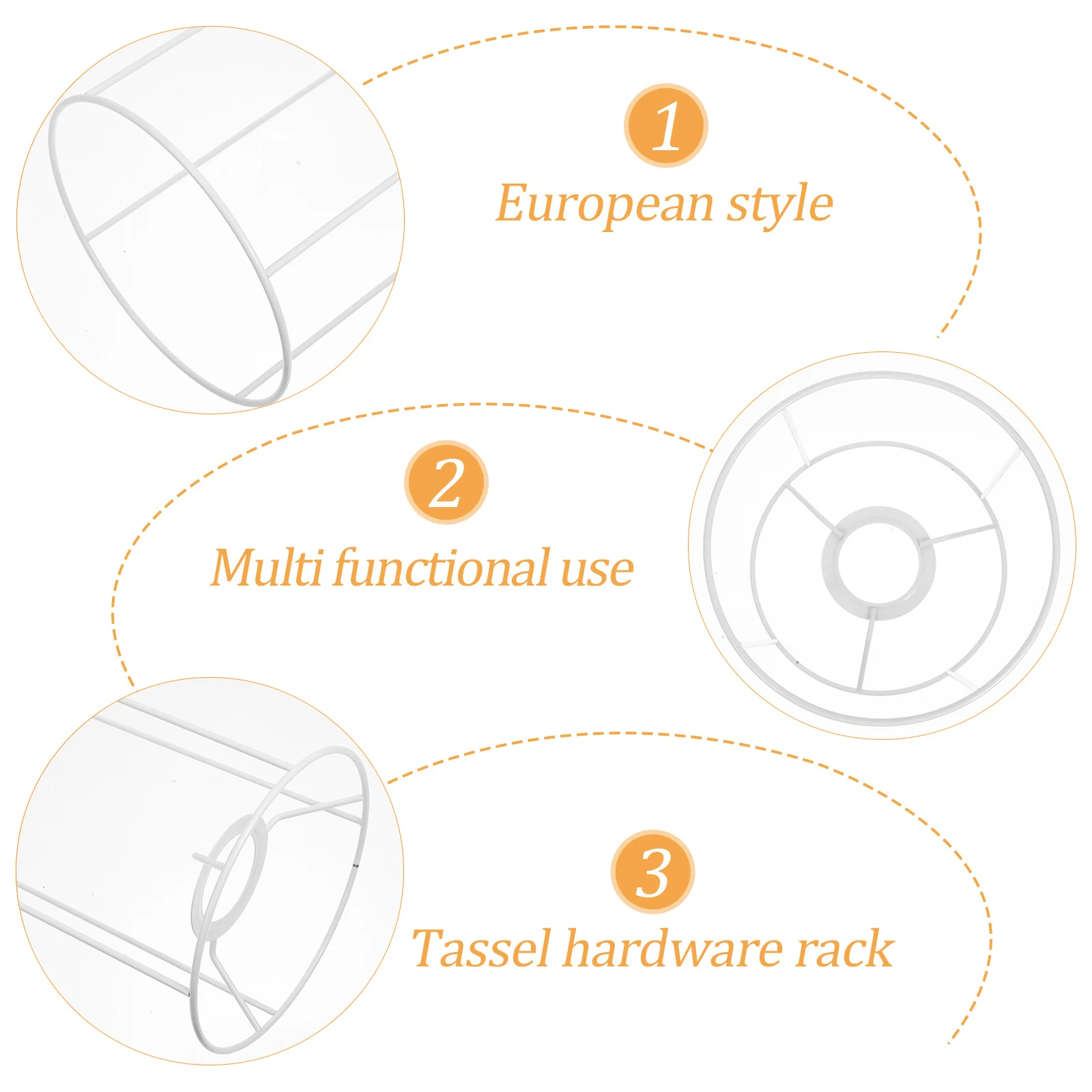 

Sturdy Metal Lampshade Frame DIY Lamp Frame Table Floor Light Fixture Support Bracket Metal Lampshade Rack Table Light Frames