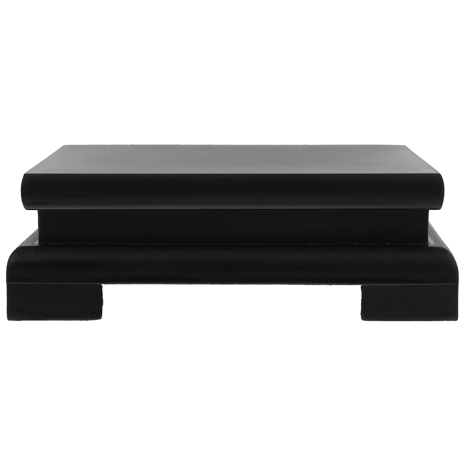 

Square Base Wood Display Versatile Wooden Flower Pot Handicraft Flowerpot Tray Desktop Ornament Plant Rack