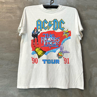 AC/DC Band Blues Rock Short Sleeve T-Shirt Post-Punk Retro Trend T-Shirt