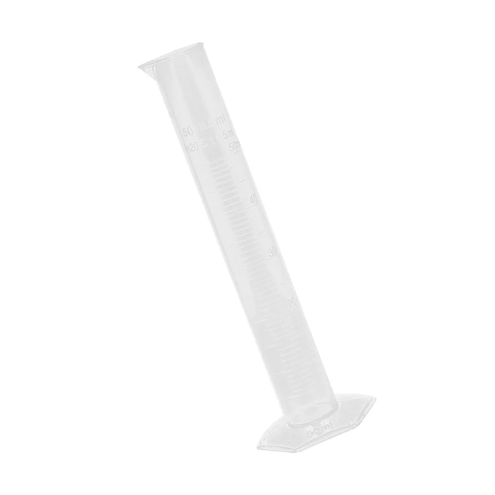 1Pcs Graduated Plastic Measuring Cylinder Thickened Stable Base Accurate Scale for Laboratory School Science Use