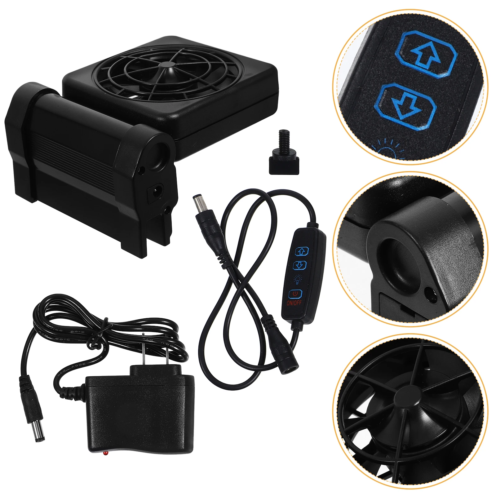 

Adjustable Cooler Aquarium Chilling Low Noise Compact Cooling Device For Small Aquariums Fish Tank Cooling Fan Aquarium Cooler