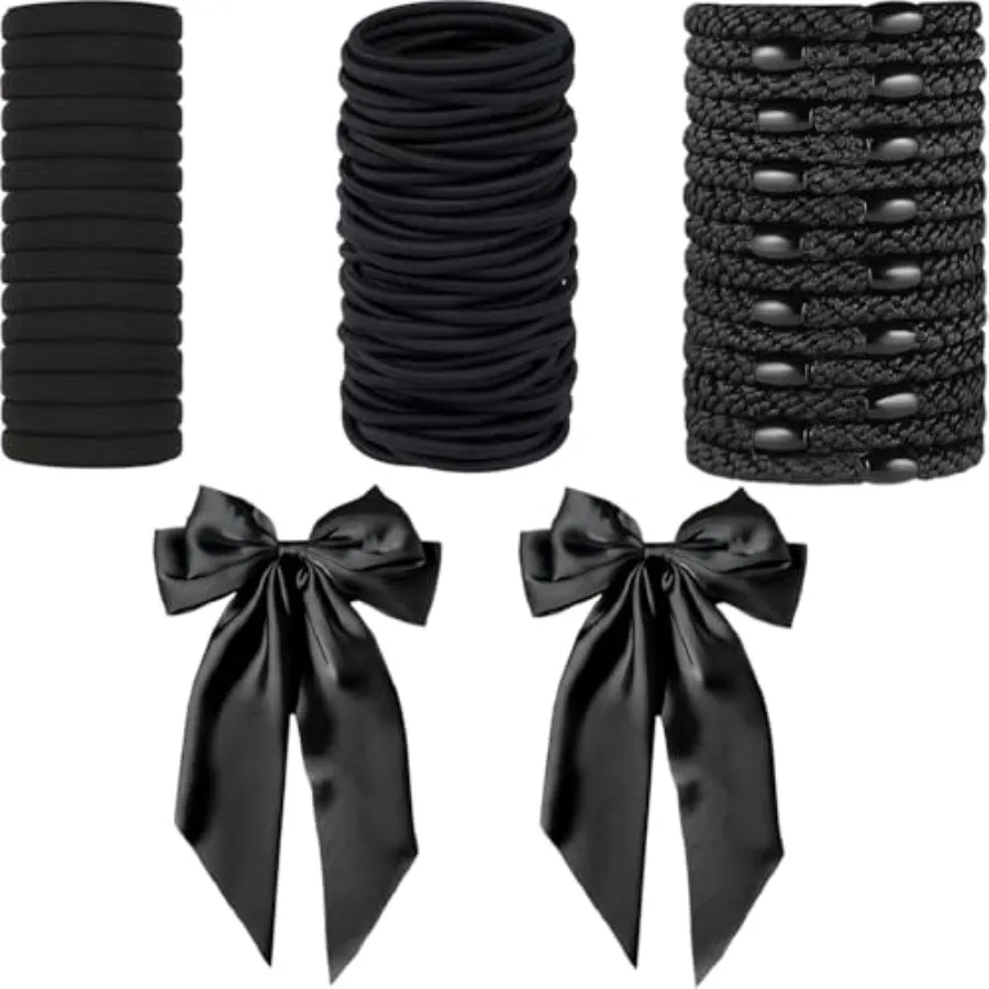 Hair Ties Hair Elastics Hair Clips 1 No Damage Hair Ties 0 High Elastic Ties 1 Ponytail Holders 2 Bow Hair Clips 20 Snap Hair C