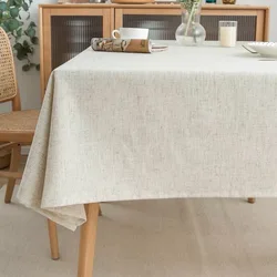 Linen Cotton Washable Tablecloth for Wedding Home Party Dining Banquet Decoration Flax Fabric Table Cloth Luxurious Table Cover