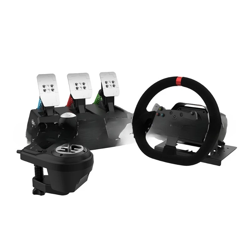 B-M PXN-V10 Force Feedback Racing Game Aiming Wheel 900 Degree Compatible with Pc/Xbox One/Ps4