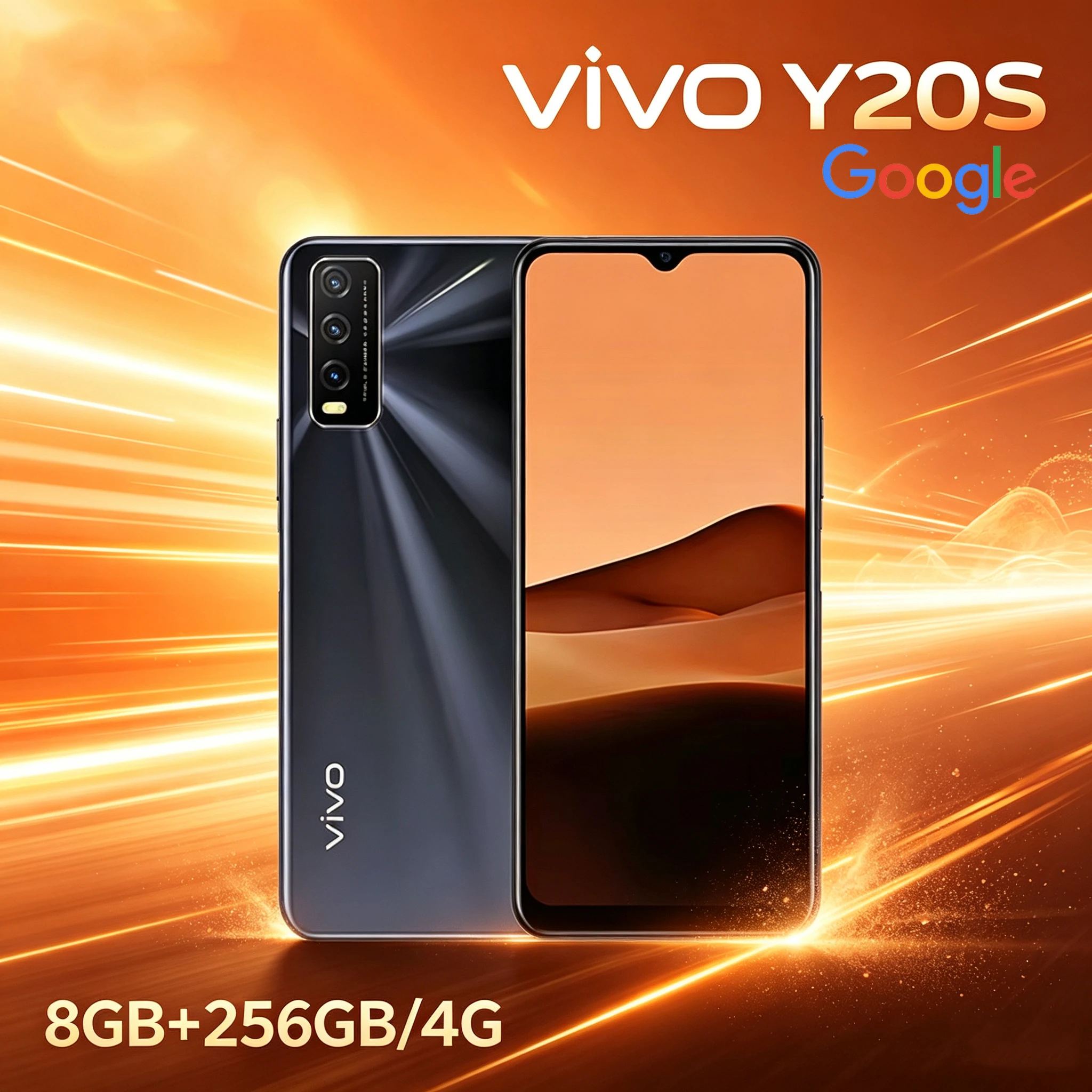 VIVO Y20S 4G/Dual SIM Dual Standby Full Netcom Smartphone Rear 13MP+2MP+2MP Triple Camera/Front 8MP/8GB+256GB