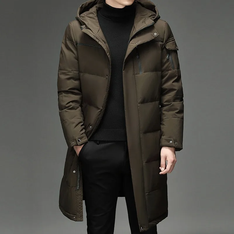 Winter Warm Men's Down Jacket Outerwear Long Coat Wholesale Below The Knee Thicken Comfortable Jacket Canada Puffer Jacket Men