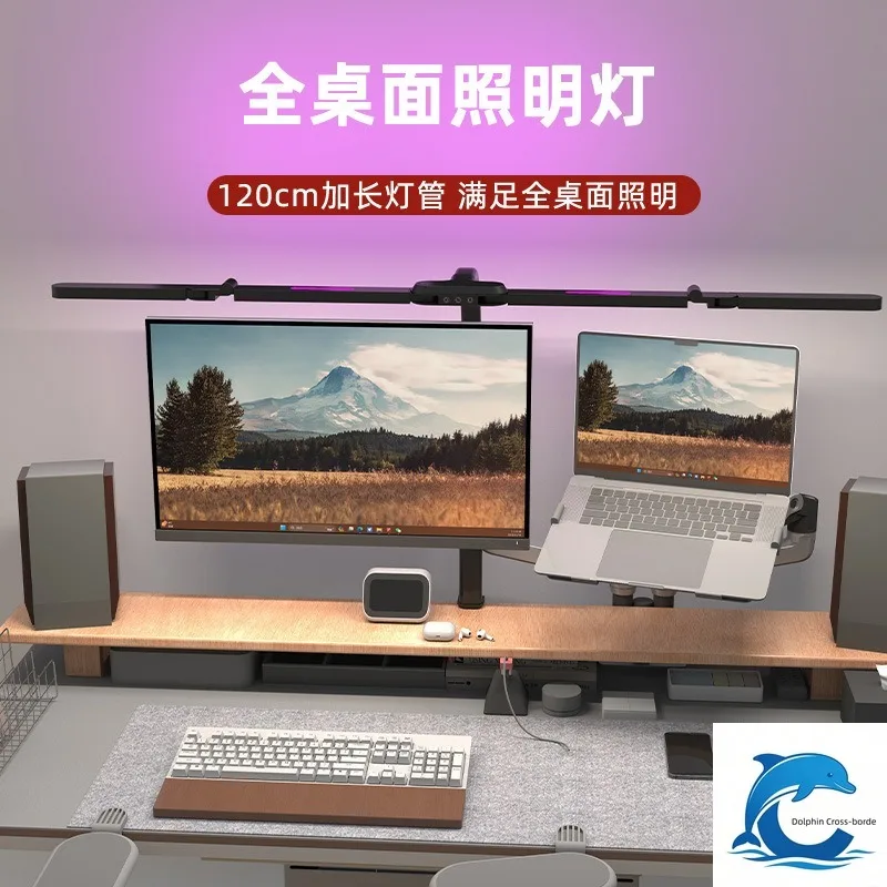 Double headed gooseneck desk lamp eye protection LED desk lamp for learning, reading, work, computer lighting