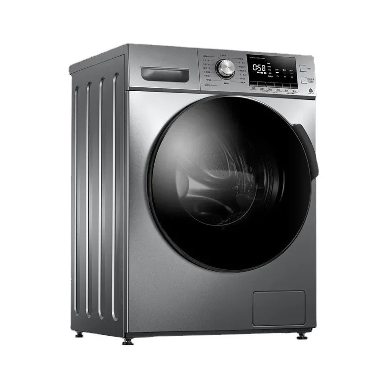 Variable Frequency Full Automatic Front Load Washing Machine Large Capacity Intelligent 10kg with Hot Dryer 2 in 1