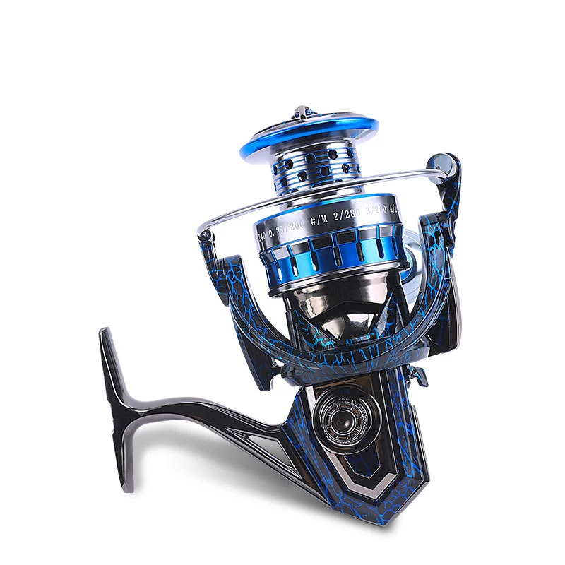 

Metal Far Long Cast Spinning Reel Brass Gear Various Size 2500-7500 Saltwater Boat Fishing Tapered Spool