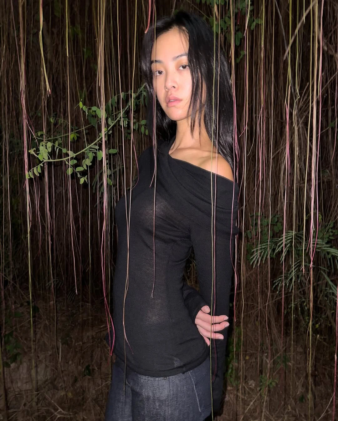 

Майка неправильной формы с подвесным воротником и длинными рукавами, трикотажный топ, чайная, зеленая, черная базовая рубашка