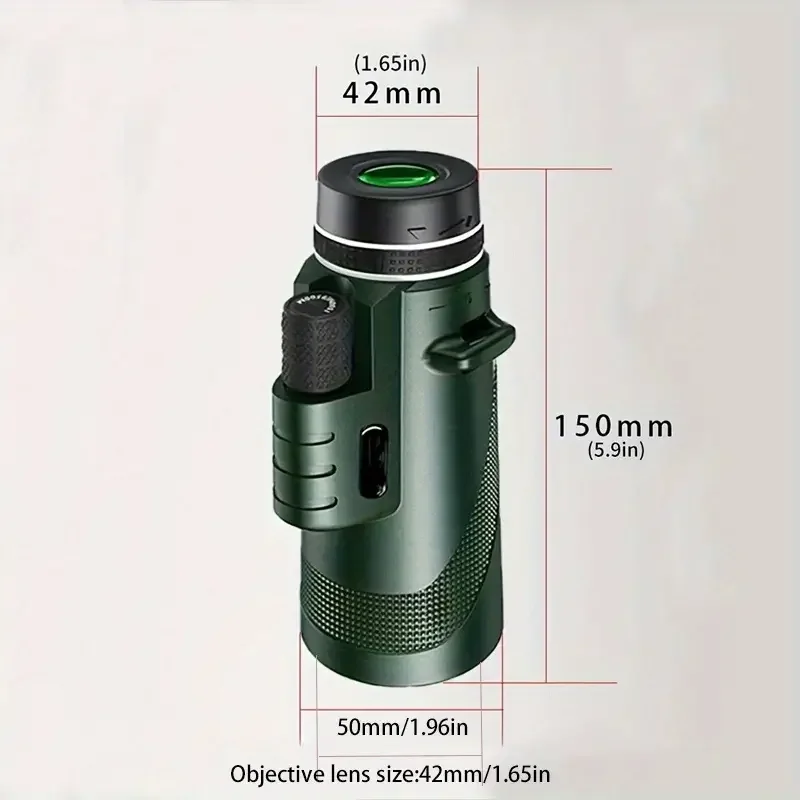 8X42 Telescope HD High Precision Monocular Perfect for Adult Smartphones in Hunting and Wildlife Observation Camping