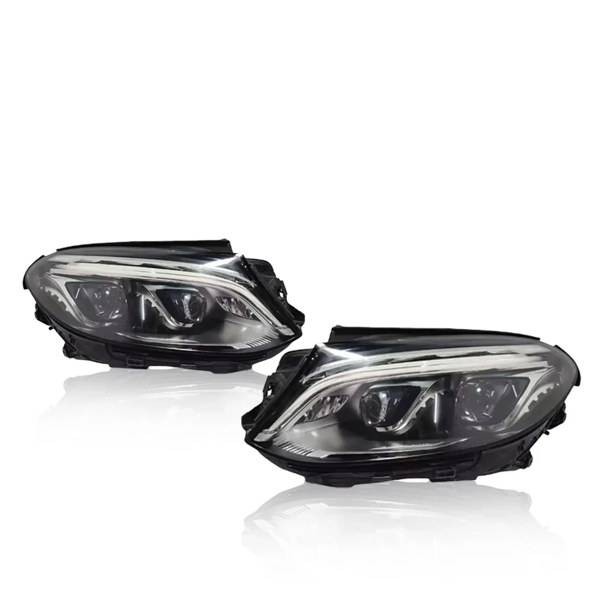 

New LED Headlight Upgrade Modified Full Head Lamp For Benz GLE W166 2015-2018 Turn Signals Daytime Running Lights
