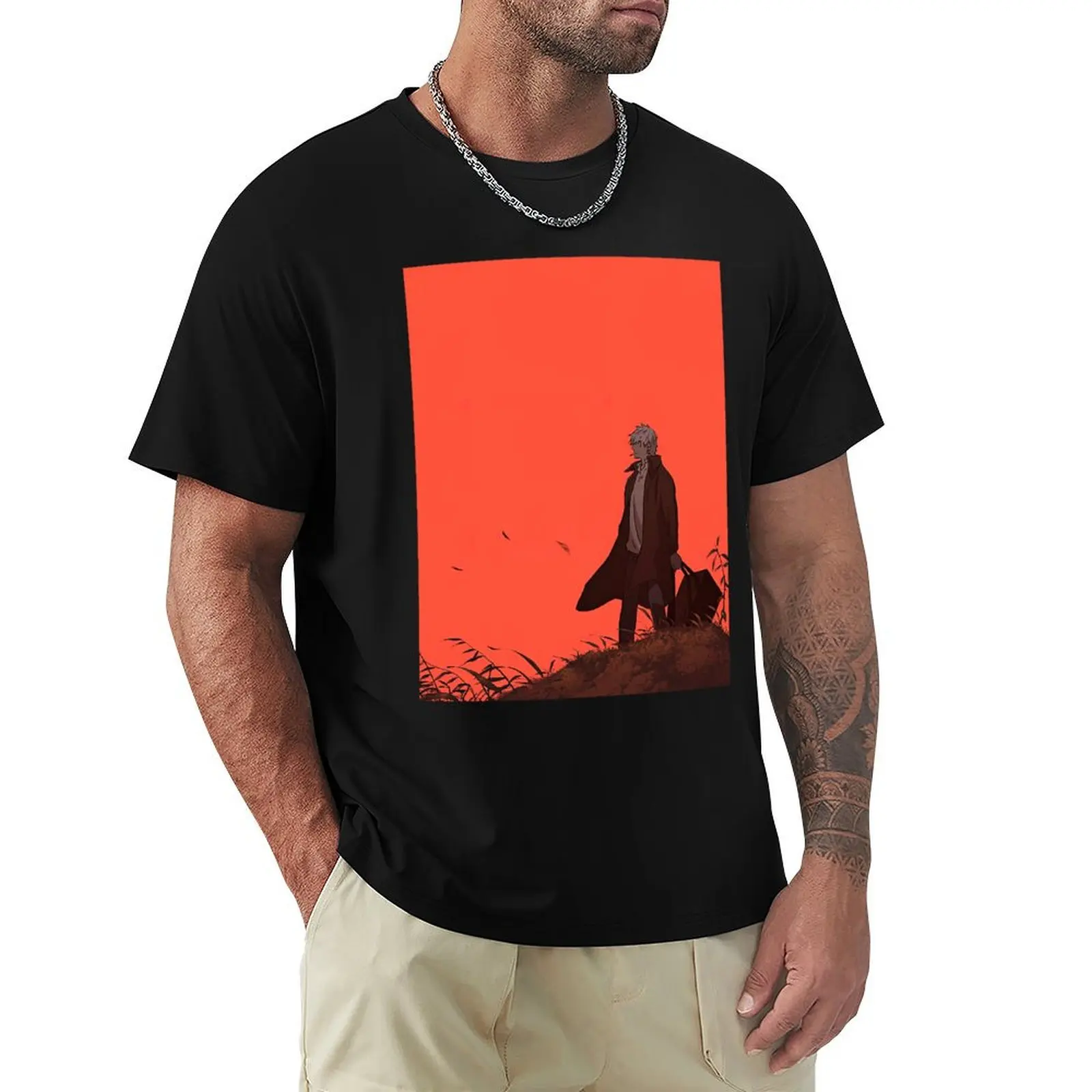 

Day Gifts Japanese Mushishi Manga Gift For Halloween T-Shirt Big Size Short Sleeve Casual Top