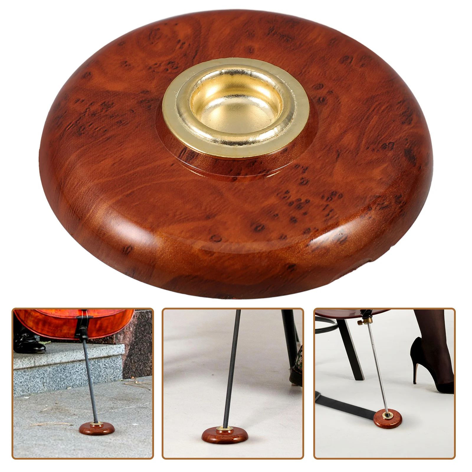 Anti-slip Mat for Cello Round Bottom Protector Metal Holder Rest Stopper Pvc Rubber Musical Instrument Accessory Floor