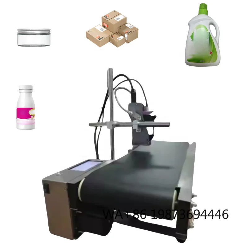 Desktop Small Automatic TIJ Inkjet Printer, Batch Coding QR Code Expire Date