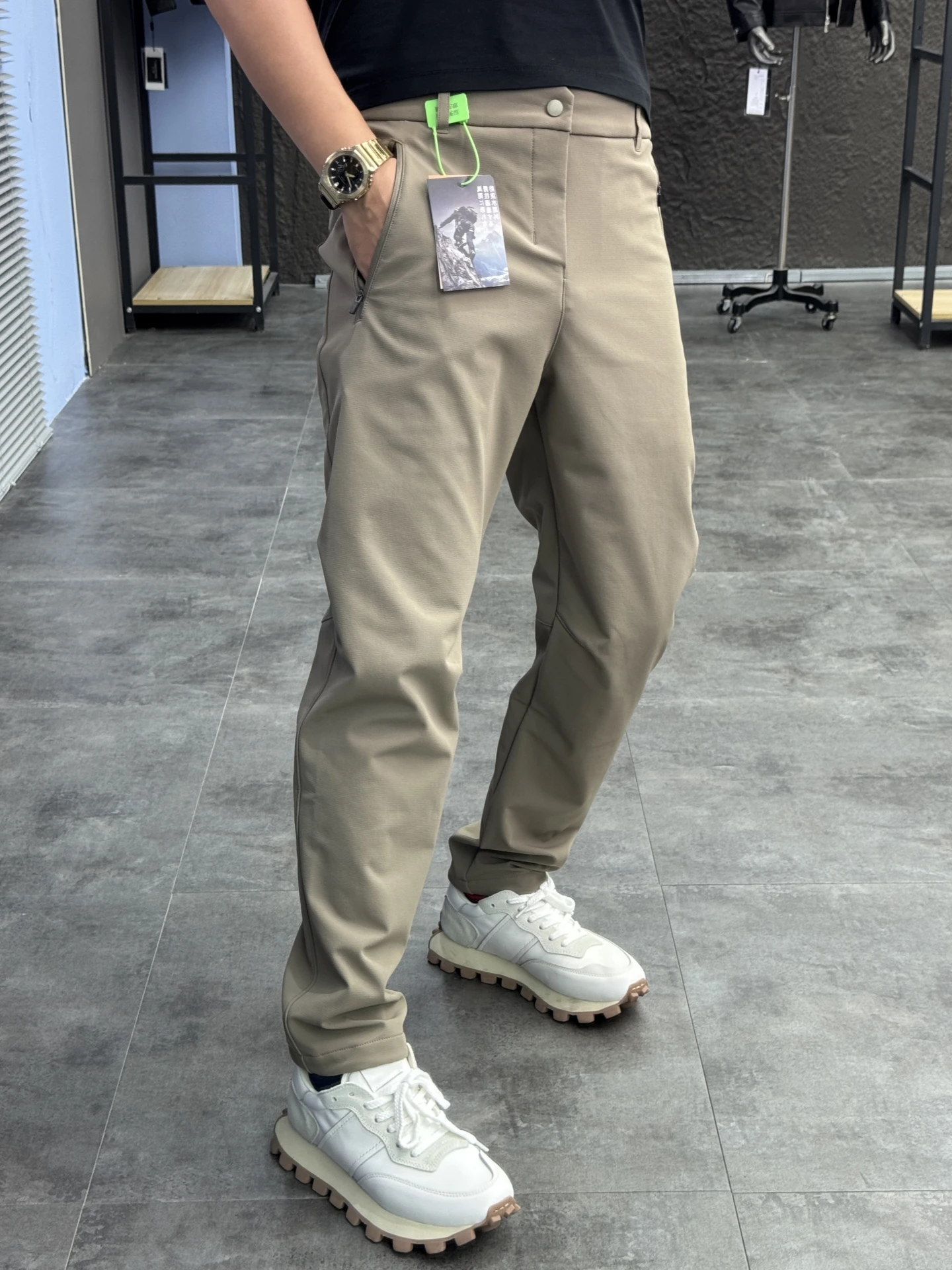 

Мужские повседневные брюки Svip Thiened Fce на подкладке с ножом, уличные ветрозащитные осенне-зимние теплые зауженные брюки для отдыха