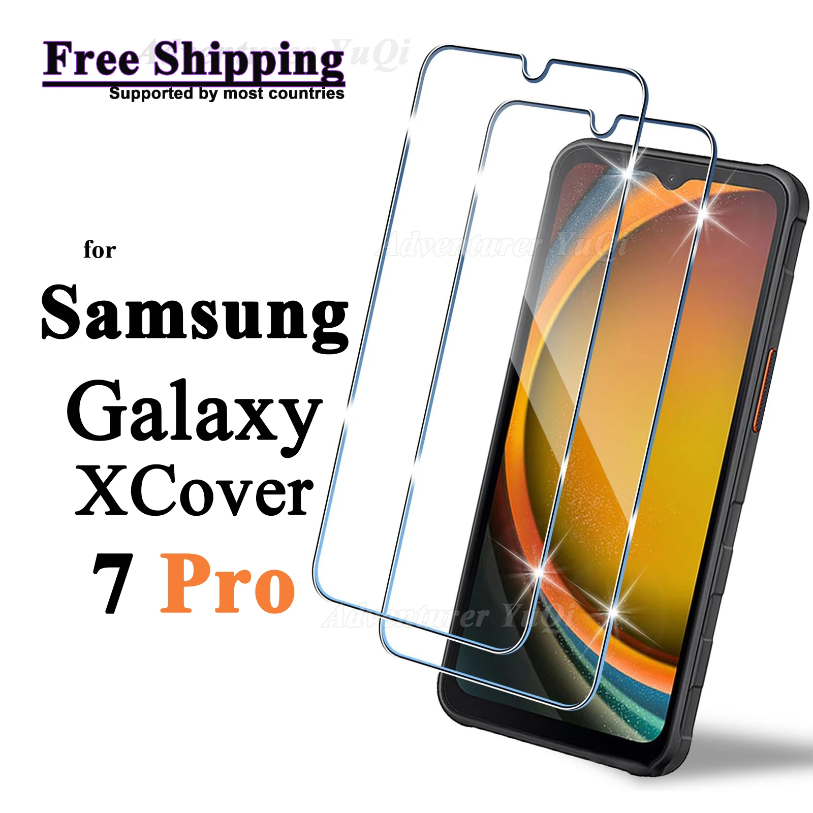 

Screen Protector For Samsung Galaxy XCover7 Pro Tempered Glass HD Crystal mica 9H Anti Scratch Case Friendly