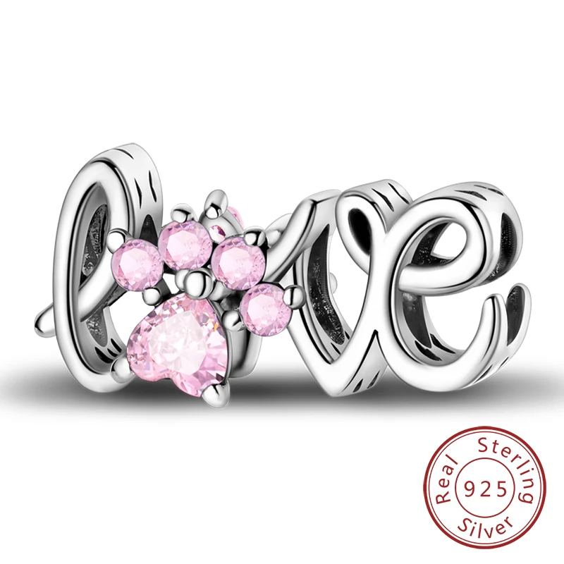 Heißer Verkauf Charm Bead Anhänger 925 Sterling Silber Glühwürmchen Liebe Herz Katzen Hunde Sonnenblumen Charm für Armband Frauen DIY Schmuck Geschenk