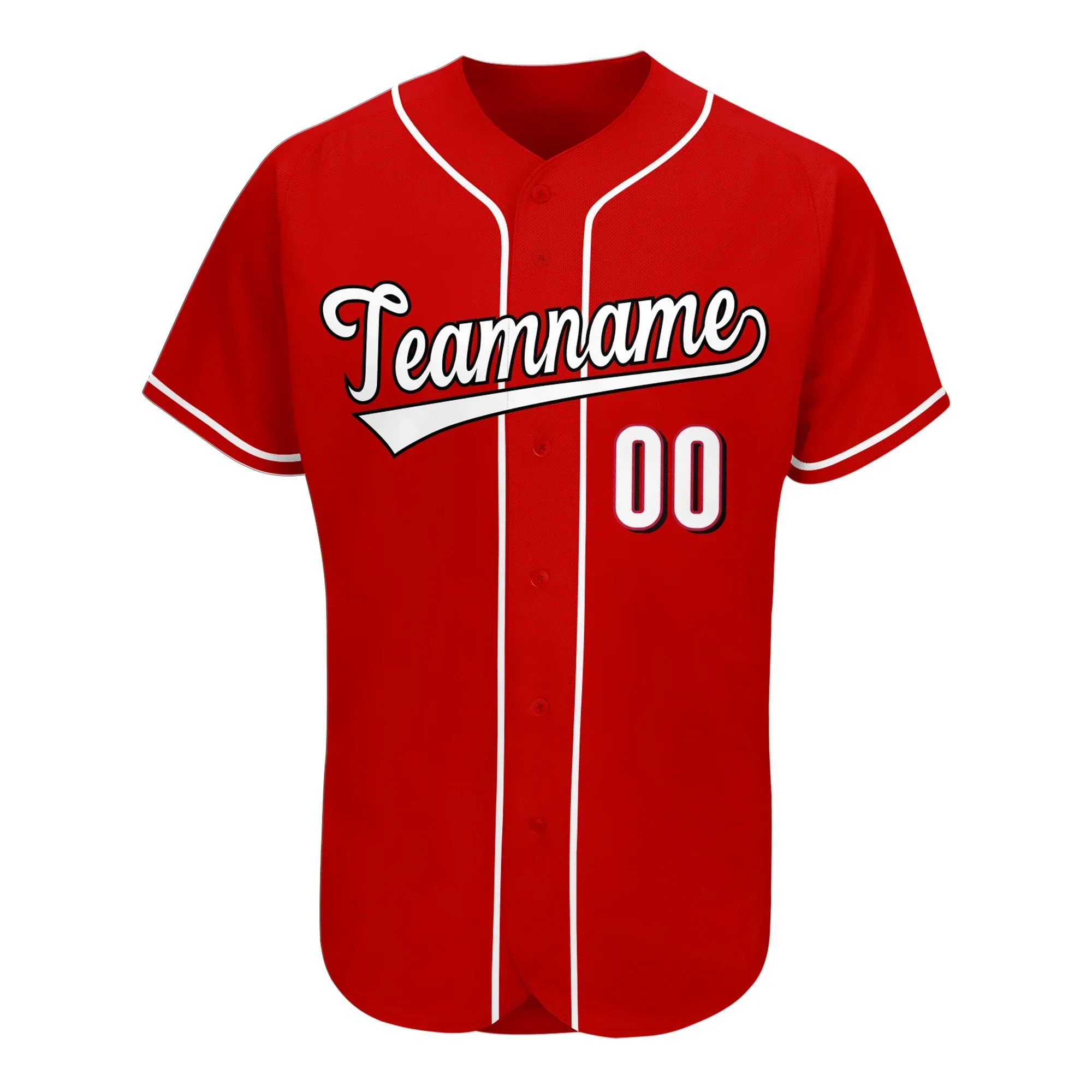 Wholesale Custom Stitched Baseball Jerseys Button Cardigan Embroidery Name/Number Softball Game Training Clothes for Men