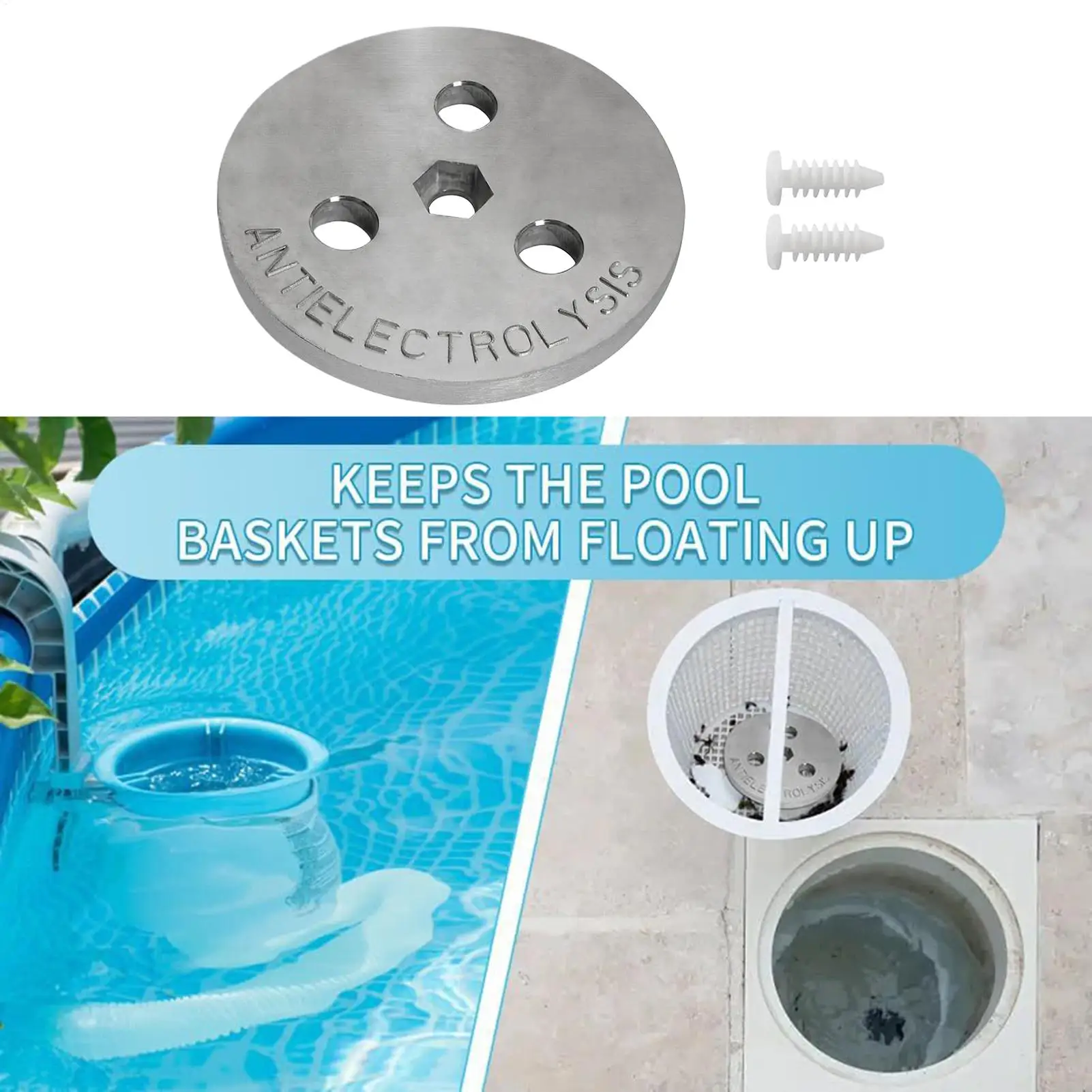 Pool Skimmer Weight Pool Zinc Anode Pool filter basket Weight Plate Equipment Accessories Block