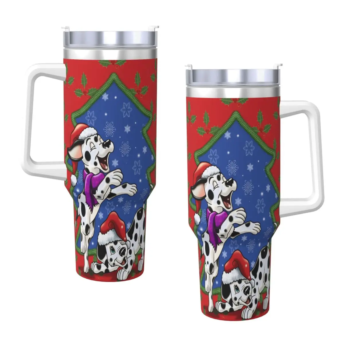 

101 Dalmatians Tumbler Christmas Hot Drinks Water Bottle Insulated Stainless Steel Thermal Cups Custom DIY Travelist Mugs Cup