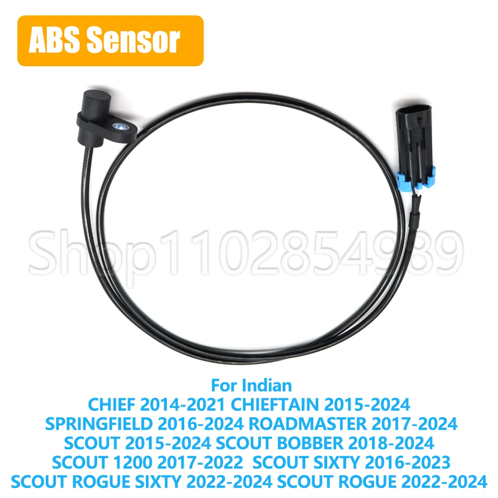 For Indian CHIEF CHIEFTAIN SPRINGFIELD ROADMASTER SCOUT 1200 BOBBER ROGUE SIXTY ABS Front Rear Wheel Speed Sensor Motorcycle