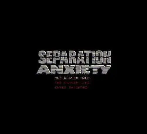 Custom SEPARATION ANXIETY NTSC 16 Bit Big Gray Game Card For 46Pin USA Game Players