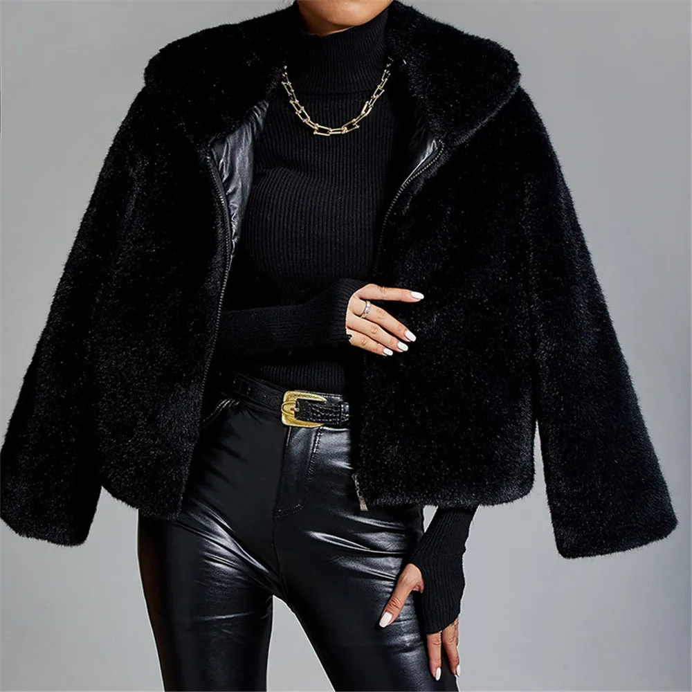 Trendvestidos De Fiesta2024 Winter New Mink Fur Coat Women'S Fashion Casual Warm 