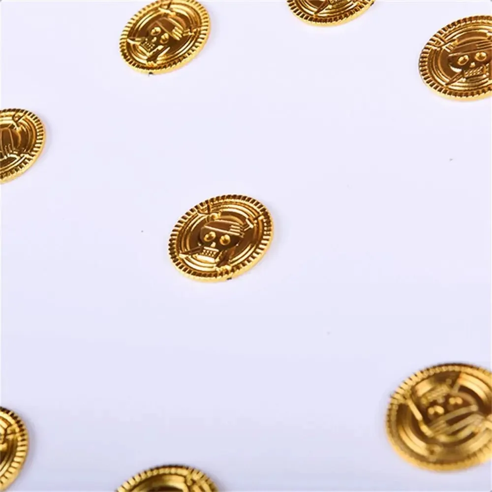 Plastic Pirate Gold Coins Gold Sliver Game Coin Fake Gold Treasure Kid Favor Party Decoration Halloween Gold Coin Party Supplies view 3