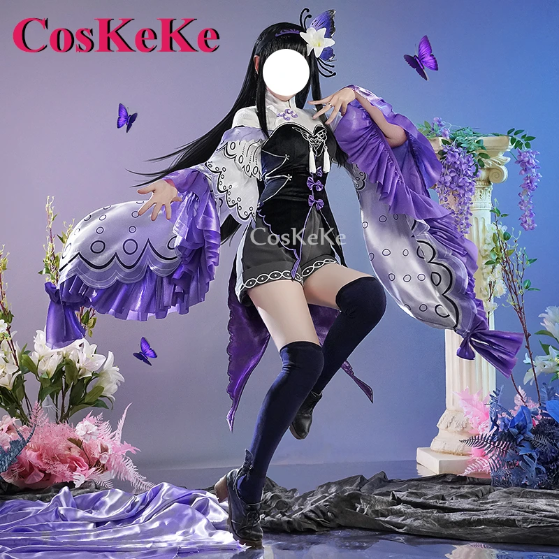 CosKeKe Akemi Homura Cosplay Anime Puella Magi Madoka Magica Costume Sweet Formal Dress Halloween Party Role Play Clothing New