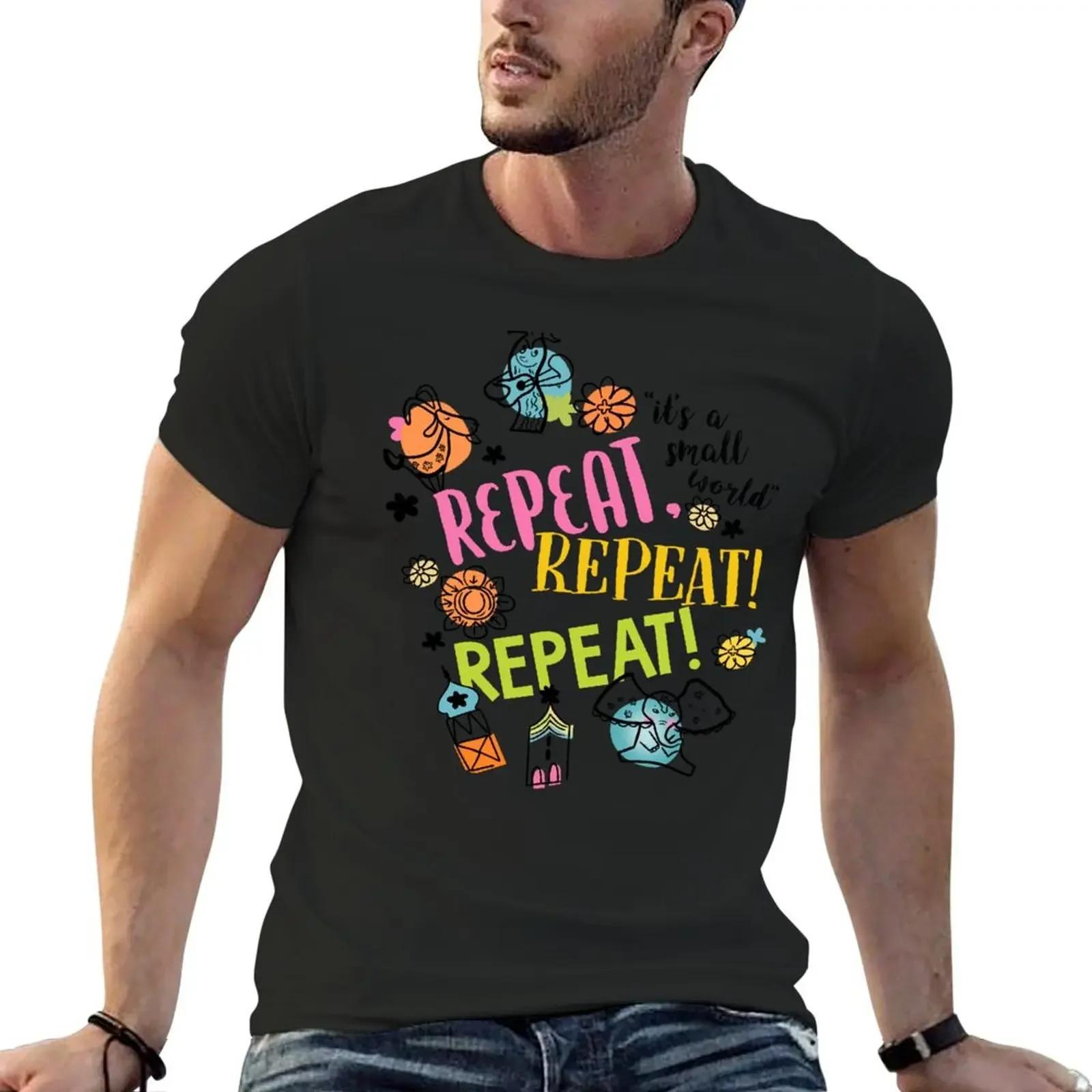 

Repeat It’s A Small World T-Shirt oversized sweat customs new edition sweat shirts, men