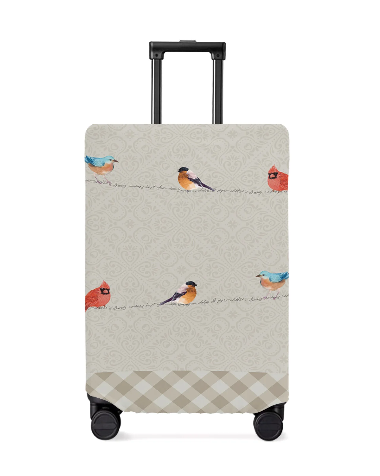 

Idyllic Animal Watercolor Bird Travel Luggage Cover Elastic Baggage Cover Suitcase Case Dust Cover Travel Accessories