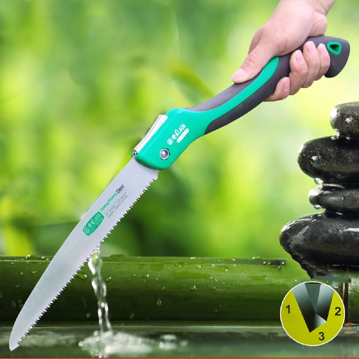 LAOA Camping-Säge Faltbare Tragbare Gartenschere 10 Zoll Baumschneider Gartenwerkzeug für Holzarbeiten Klappbare Handsäge