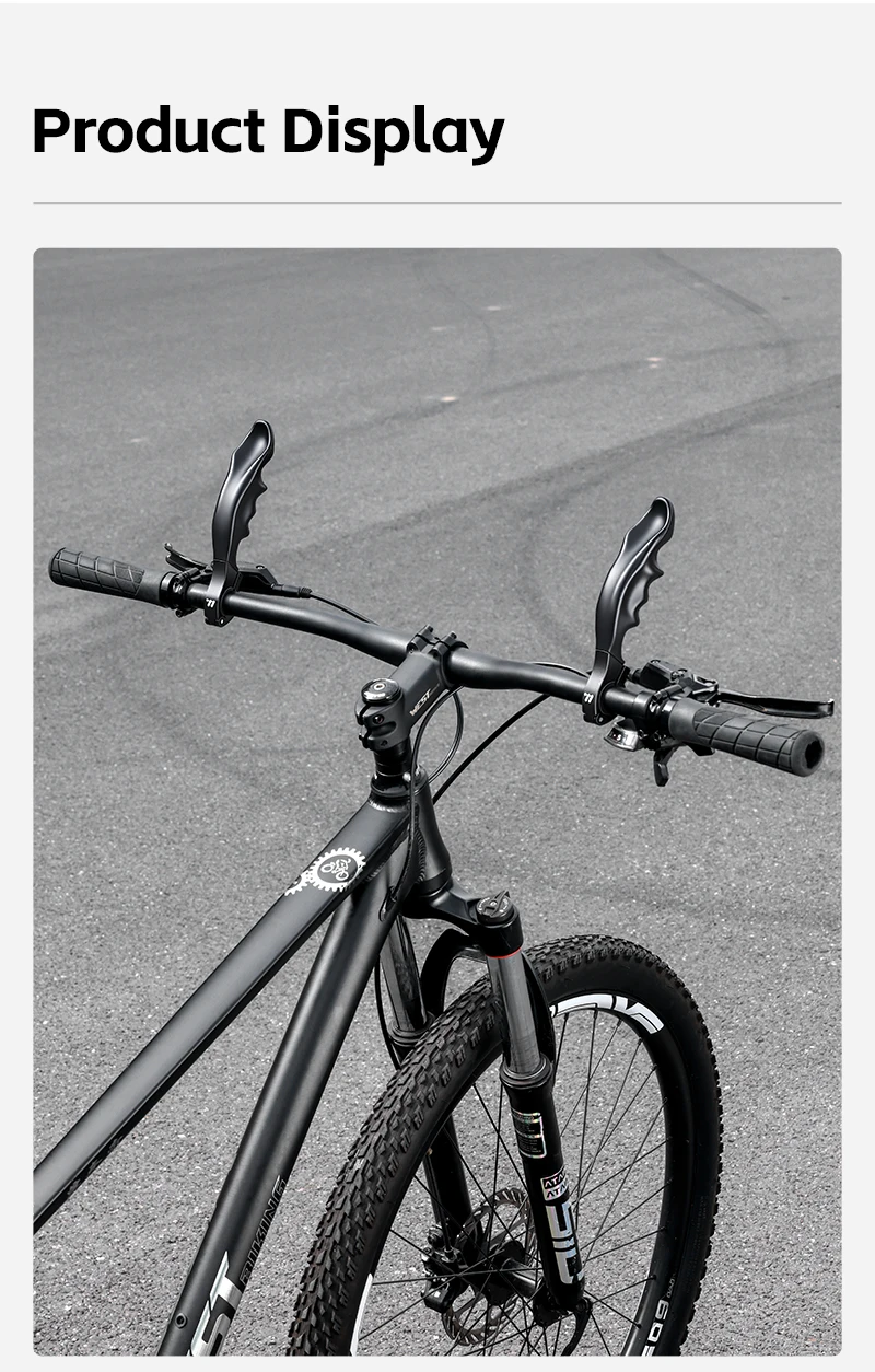 WEST BIKING Mountainbike Lenkerendstücke Ergonomische Stoßdämpfende Rutschfeste Aluminium-Lenkererweiterung Langstrecken-Lenkerzubehör – Detail 12