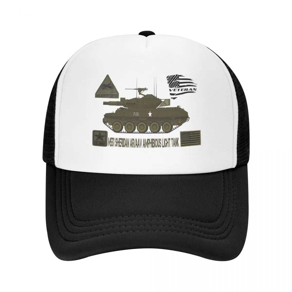 M551 Sheridan AR-AAV USA Armor Center Fort Knox Baseball Cap Hat Baseball Cap sun hat Boy Child Women's