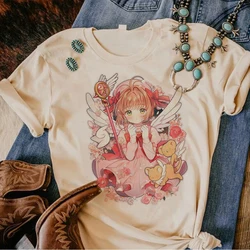 T-shirty z motywem kardcaptor Sakura damskie designerskie koszulki damskie japońska manga y2k ubrania