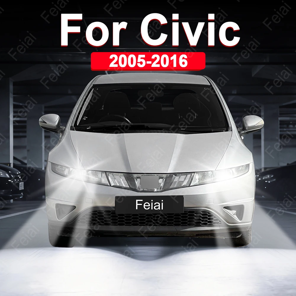 For Honda Civic Headlight LED Bulb Civic 8 9 8th 9th Gen Accessories 2005 2006 2007 2008 2009 2010 2011 2012 2013 2014 2015 2016