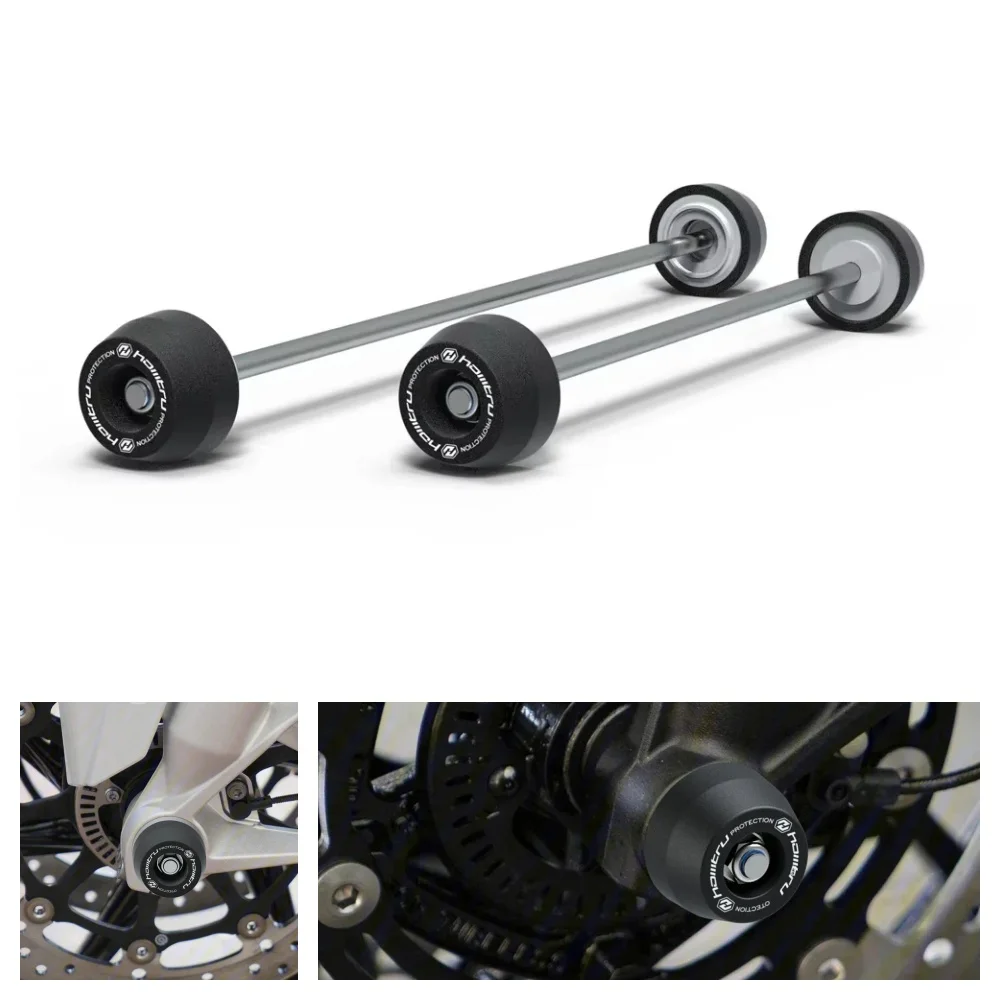 

For Triumph Street Triple 765 R S RS / 675 R RX 2007-2024 Street Triple 660 S 2020-2024 Rear Front Axle Fork Crash Slider Moto