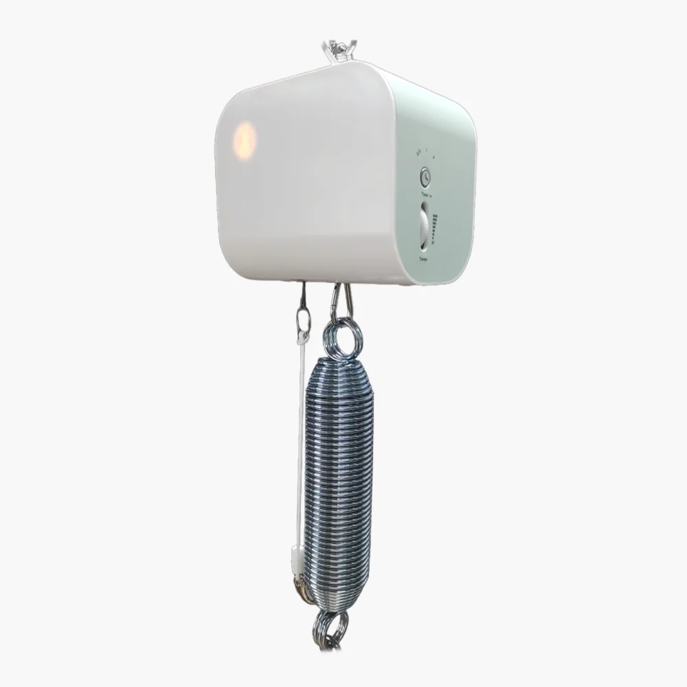 Cuna basculante eléctrica automática de una sola primavera para el hogar o el gimnasio, dispositivo mecedor para cuna de niños, aplicación de parque