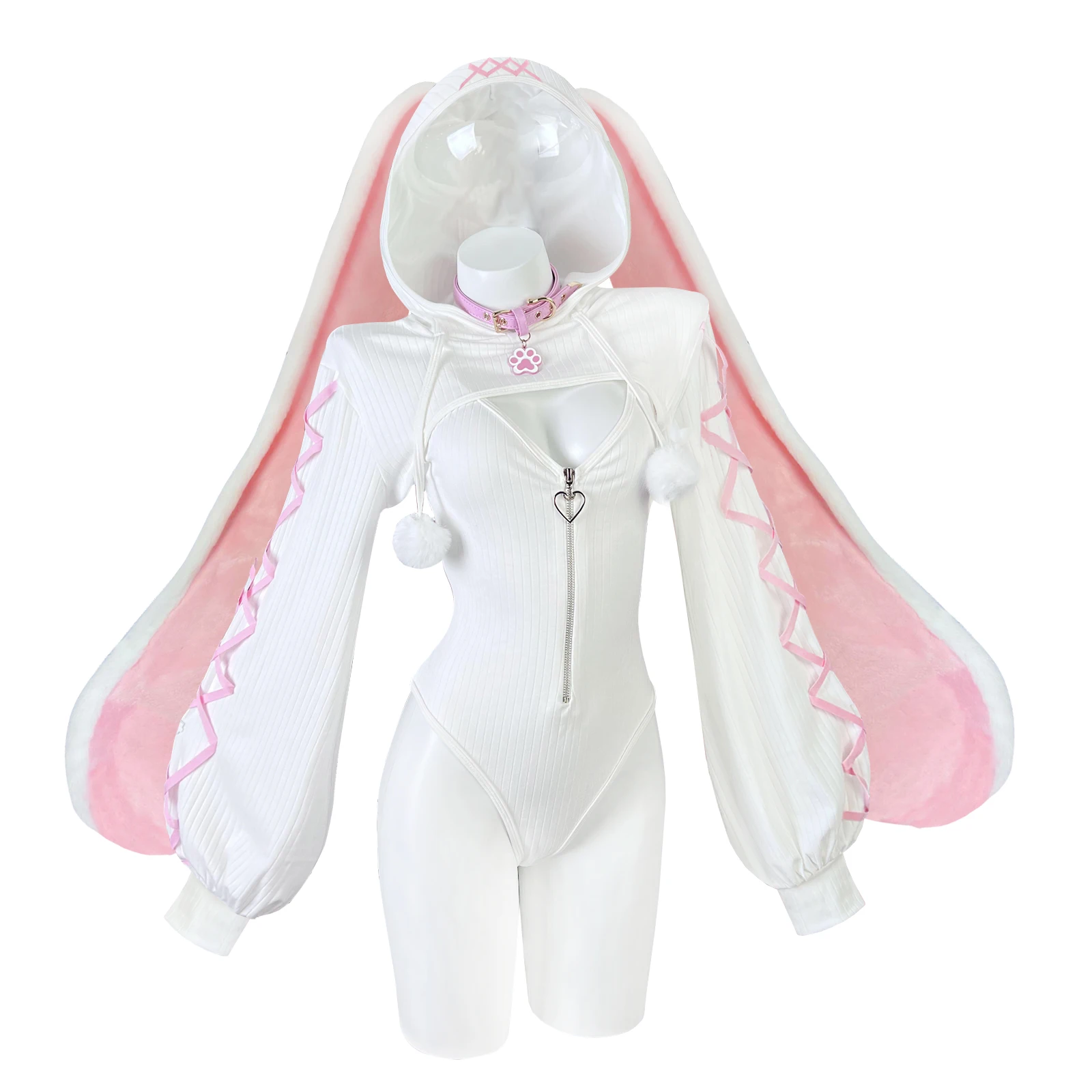 KORURACLUB Cosplay Sexy maid outfit Bunny Outfit cosplay women Animal Costumes Bunny Bodysuit Fluffy rabbit ears tail