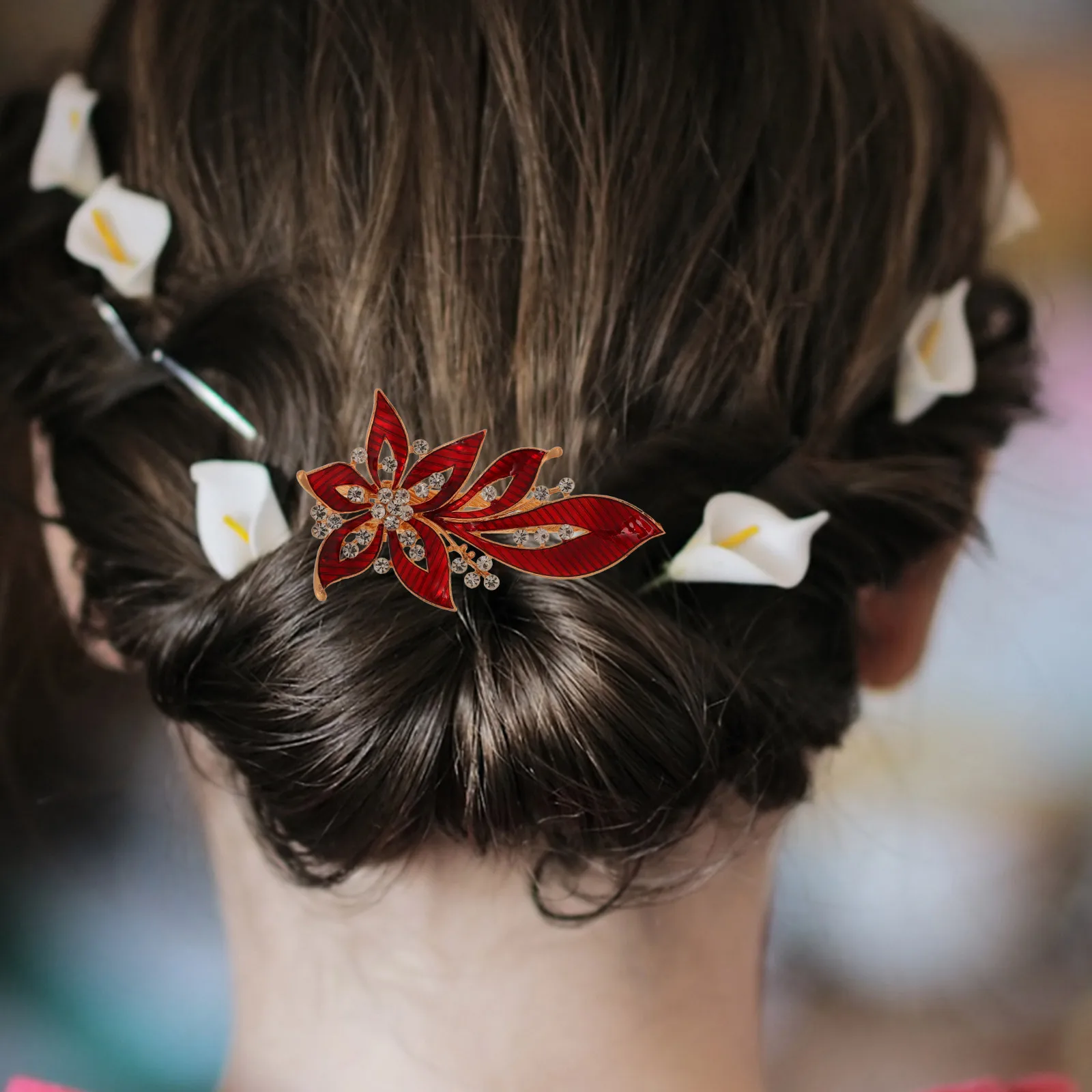 

Elegant Hairpin Accessories Hairpin for Women Wedding Party Hair Accessories Leaf Design Stylish Clasp Hairpins