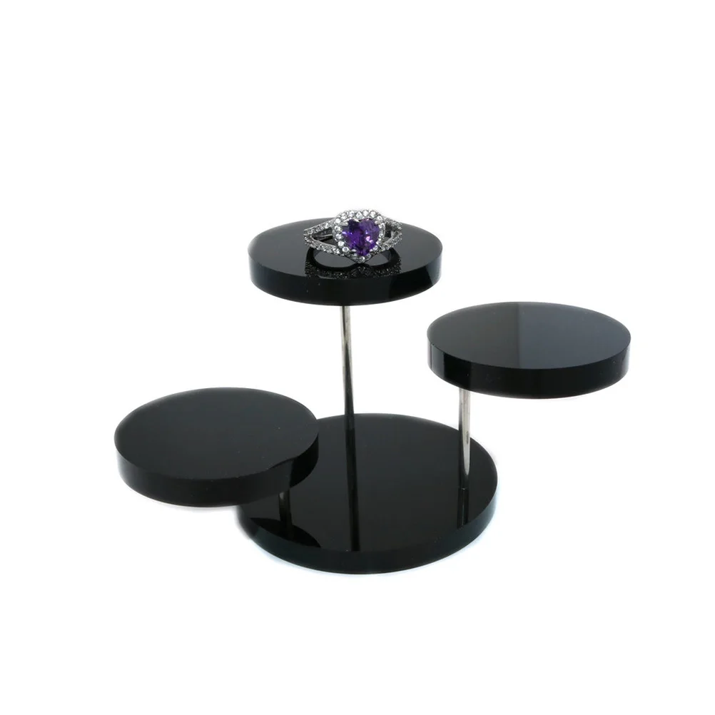 

Circular Acrylic Ring Jewelry Tray Acrylic Jewelry Holder Ring Display Rack Tray Storage Rack Durable Set Separate