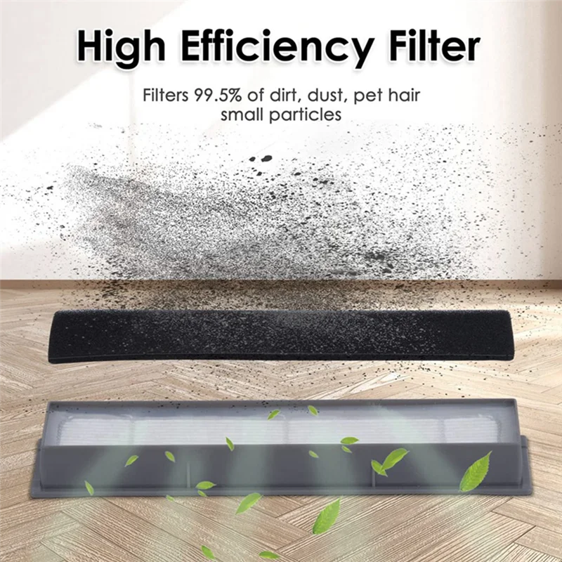 ABPQ-For Ecovacs Deebot T8 T8 Aivi T8 + T8 MAX محطة أجزاء المكنسة الكهربائية الروبوتية الأسطوانة الجانبية فرش أكياس الغبار تصفية