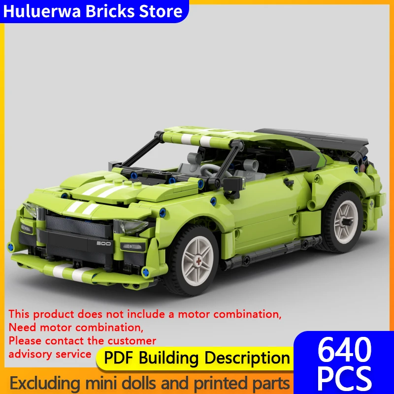 

Модель скоростного гоночного автомобиля MOC, строительные кирпичи Mustang GT500, модульная технология Hypercar, детские праздничные подарки, сборные игрушки, костюм