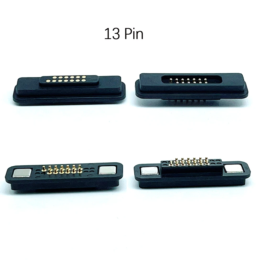 1 Paar 6P 7P 8P 9P 10P 11P 12P 13P 14P 16P 20P Magnetischer Pogo-Pin-Steckverbinder, versenkter, quadratischer, federbelasteter Stromkontakt, Sockel – Detail 3