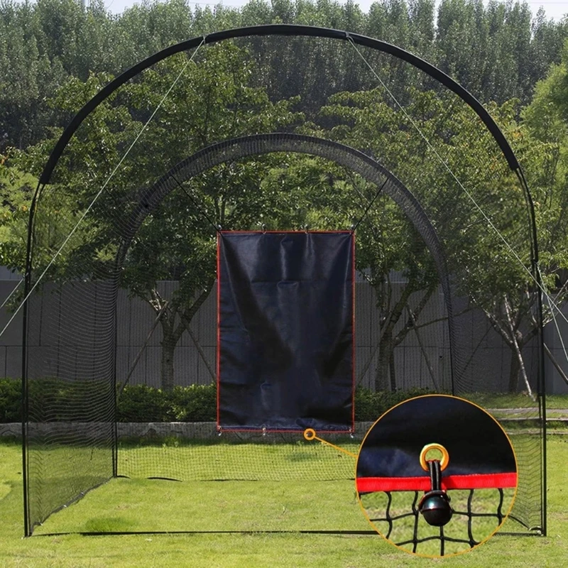 Batting Cage Baseball Backstop Target Pitching Bisbol Tahan Aus N58B